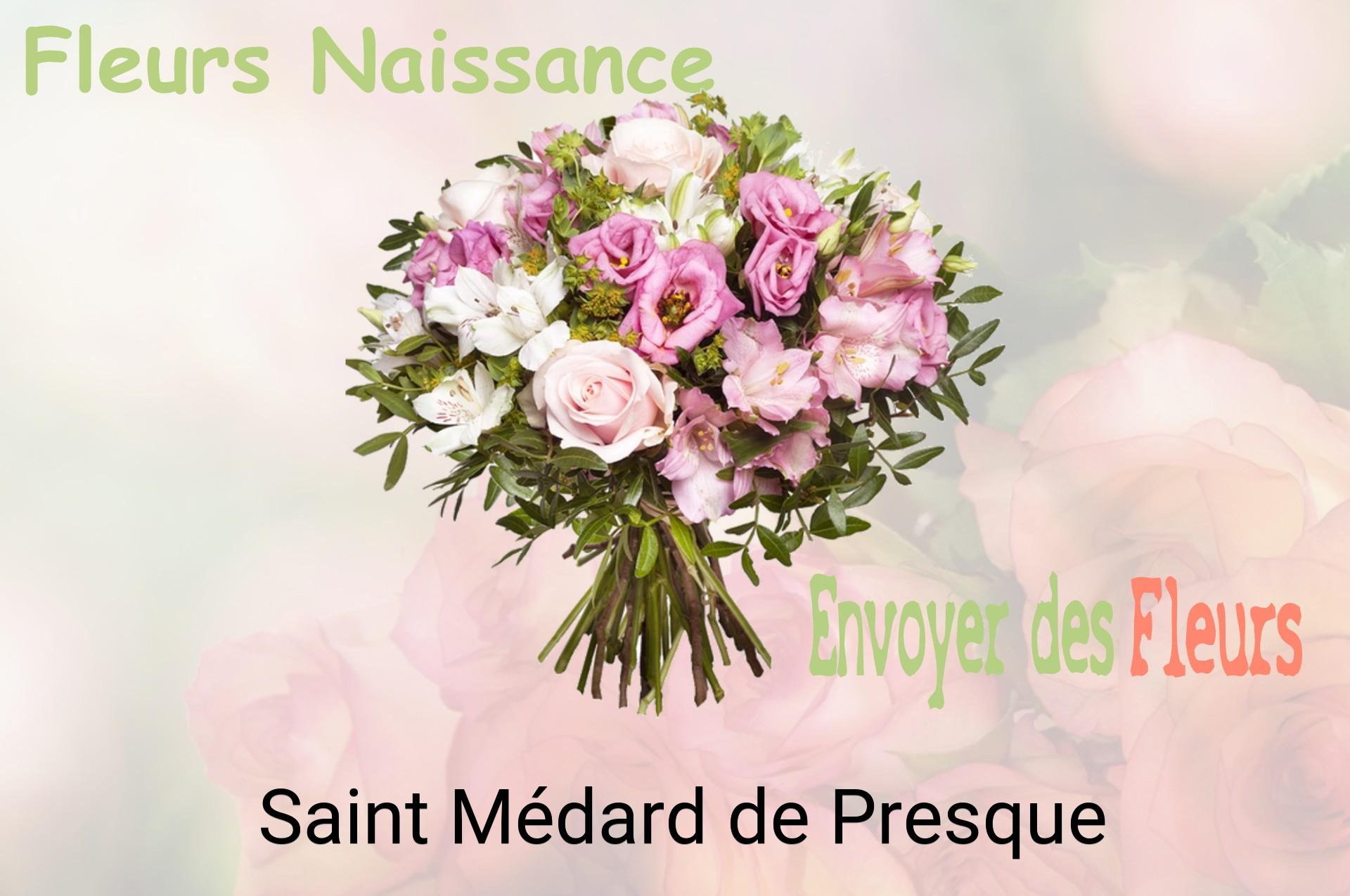 Bouquet de fleurs de naissance livré à Saint-Médard-de-Presque